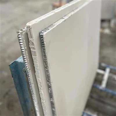 Hvit marmor kompositt aluminium honeycomb